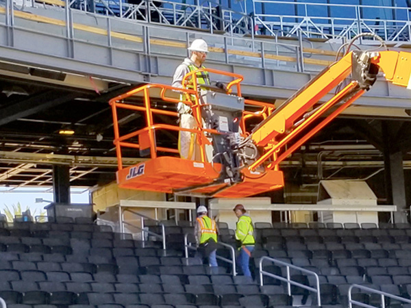 Sierra Construction Trackman Baseball installation