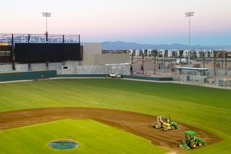 Sierra Construction Trackman Baseball installation